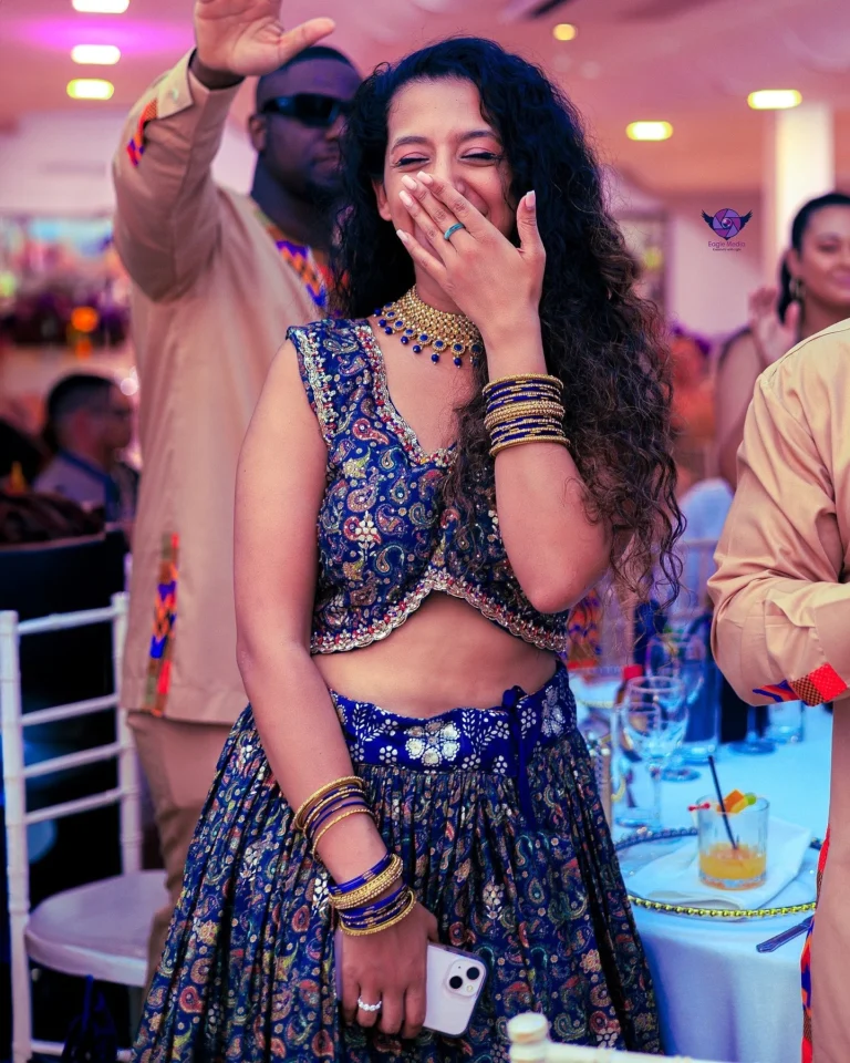 Picture of a lady smiling taken by Eagle Media Hub